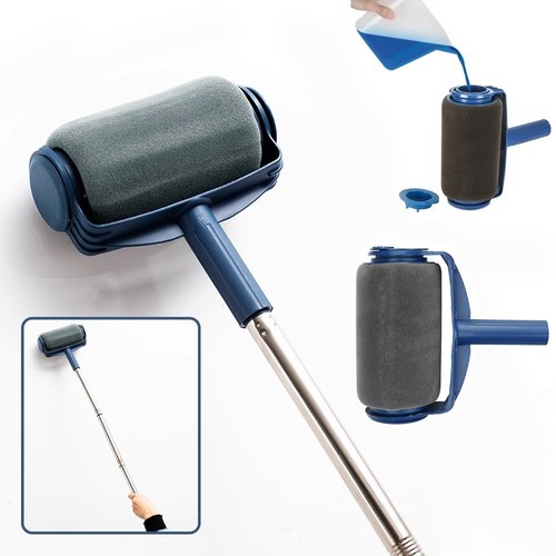 Refillable paint roller brush - paint,
