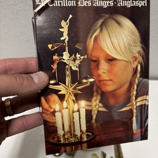 Swedish Angel Chimes Carousel Candle Spinning Festive Brass Bells Christmas