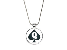 Queen Of Spades QOS Hotwife Necklace Cuckold Lifestyle Jewellery BBC Silver St1