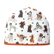Tea Cosy 100% Cotton Teapot Insulated Cover Warmer Kitchen Dogs Novelty-Gifts