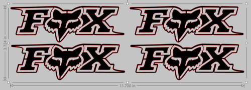 Fox mtb bmx vinyl cycling - 4, x