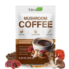 10 Mushroom Coffee Blend, Lions Mane, Cordyceps, Chaga, Reishi, Tremella & more