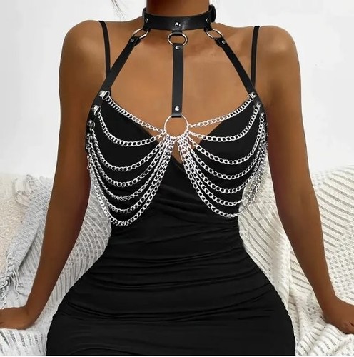 Chest cage bra with - cage, neck