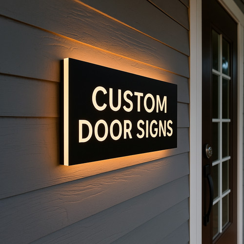 Custom led house number - custom,