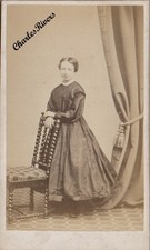 PARIS CDV LADY - LUCY ADAMTHWAITE see desc OF SALFORD LANCS FASHION PHOTO #D4222