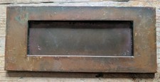 VINTAGE BRASS LETTER BOX - 8" x 3.5" - Retro Metal Letters Door Decor Interiors