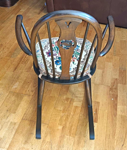Ercol swan wooden rocking - swan,