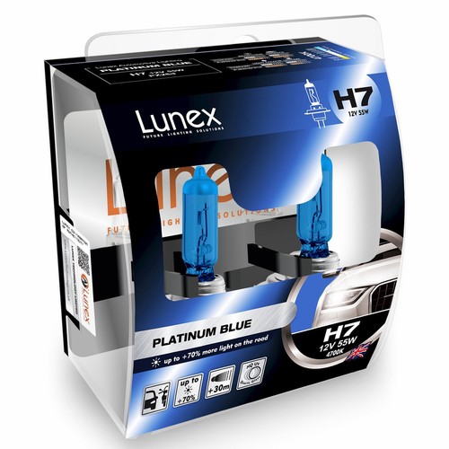 Lunex platinum blue car - h7,