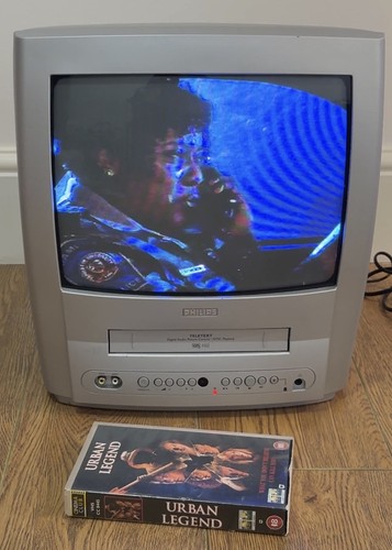 Philips crt cube tv - 14", vhs