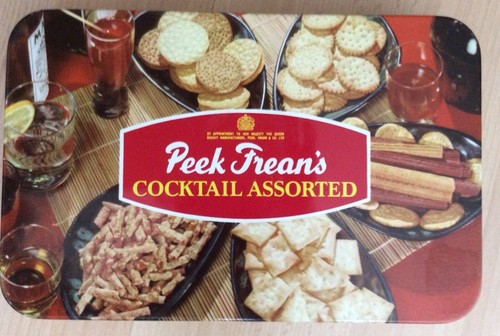 Vintage buiscuit tin peek - vintage,