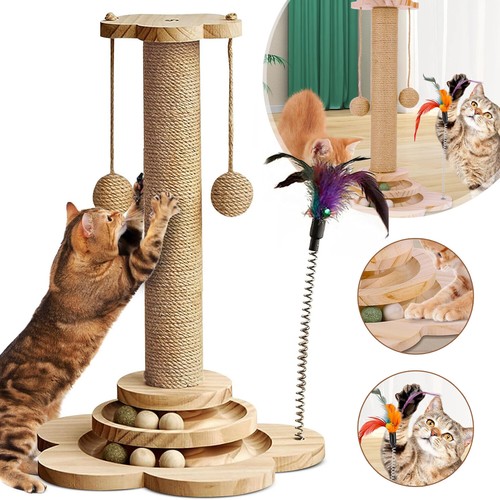 Cat scratching post - cat,