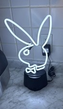 Playboy White Neon Sculpture