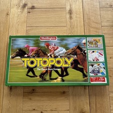 Vintage Waddingtons Totopoly Family Board Game -Horse Racing. No instructions