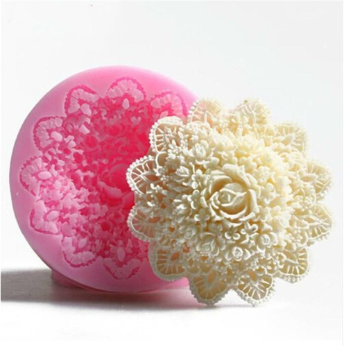 Silicone lace flower rose - silicone,