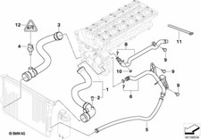 BMW Genuine Water Pipe Line