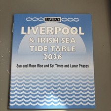 ++2026++ LAVER'S LIVERPOOL & IRISH SEA TIDE TABLE. SUN & MOON TIMES Free Postage