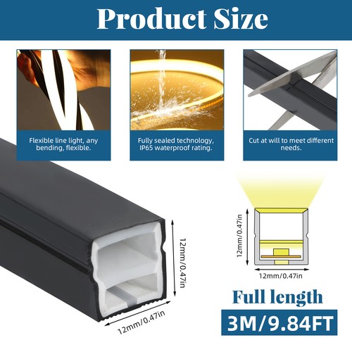 Led silicone profile 5m - led,