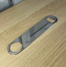 BOTTLE OPENER BAR BLADE  7" POLISHED STAINLESS STEEL FLAIR BARTENDER FAST OPENER
