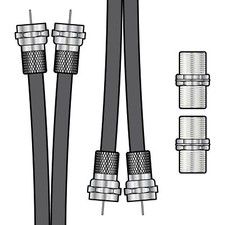 1m Twin Satellite & Cable Box