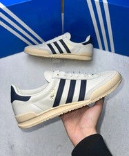 UK 8.5 New Adidas Jeans Chalk White Legend Ink Men's Trainers