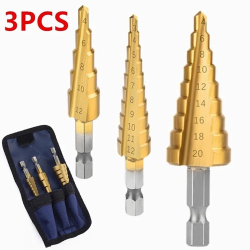 3pcs hss step - bit, large