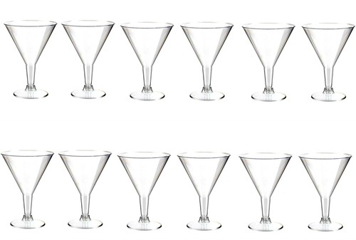 Plastic martini glasses - plastic,
