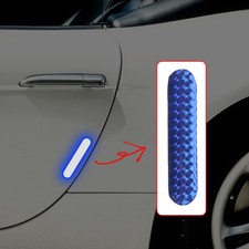 2x Blue Reflective Safety Warning Strip Tape Car Door Bumper Sticker Accessories