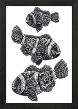 Clown fish Family Framed Wall