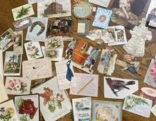 Victorian & Later Scraps/ Cards-x 53 Pieces
