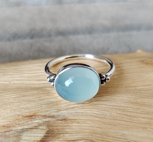 Aquamarine ring 925 sterling - aquamarine,