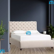 Winged Bed Upholstered Frame