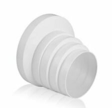 Ducting Pipe Reducer PVC 100mm 110mm 120mm 125mm 150mm Extractor Fan Multistage