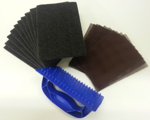 Griddle grill scourer holder - griddle,