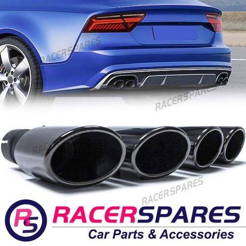 Black dual exhaust tips - tips, for