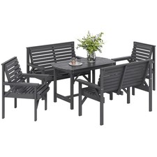 Outsunny 5PC Patio Dining Set