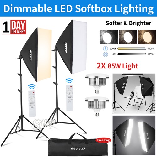Led softbox lighting - 2x,