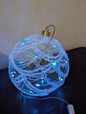 Fountasia Led Magical Glass Ball Blue Large Timer Switch Boxed Decoration Bauble