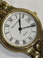 1980s Mappin & Webb Quartz Watch Swiss Made Gold Plated Bracelet.