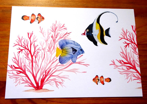 Everyday watercolour postcard - everyday,