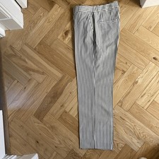 Ladies Grey And Cream Striped