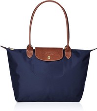 New Longchamp Le Pliage Tote Travel Shoulder Bag Nylon Handbag Large Navy Blue L