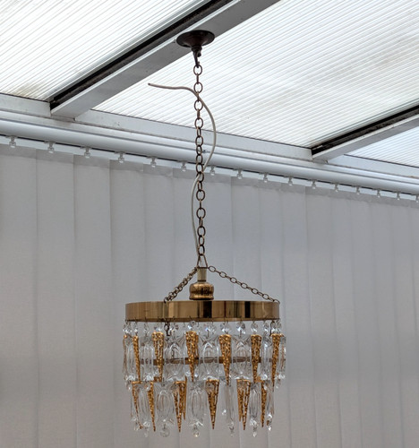 Vintage chandelier crystal - chandelier,