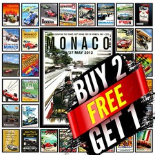 Cars F1 Metal Sign Plaque Tin