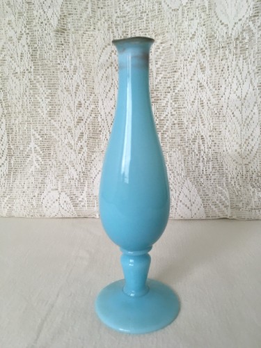 Turquoise unusual handblown - unusual,