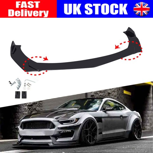 Gloss black front bumper - front,