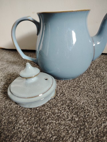 Denby colonial blue teapot - denby,