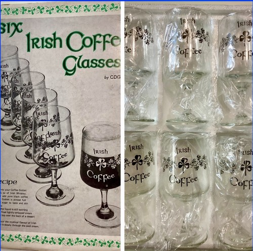 Vintage irish coffee glasses - vintage,