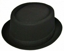 Felt Look Hat Trilby Black