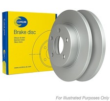 2x Brake Discs Rear Solid Fits