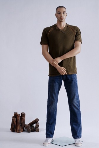 Male mannequin window - male,